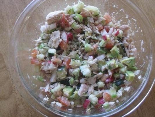 salade de thon hachée - plage sud