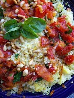 couscous israélien à la sauce tomate