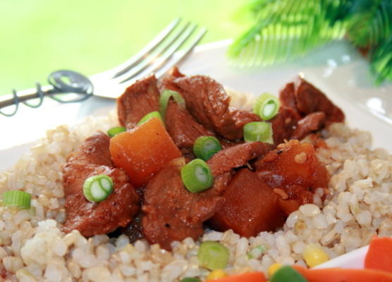 lanières de porc au barbecue