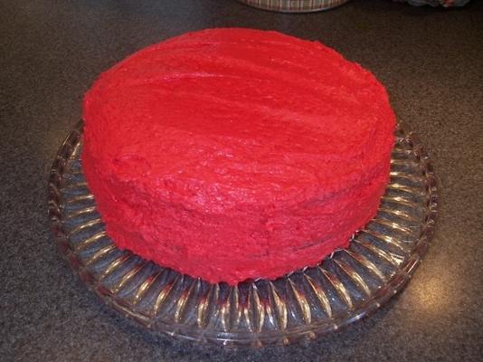 gâteau de velours rouge vraiment rouge