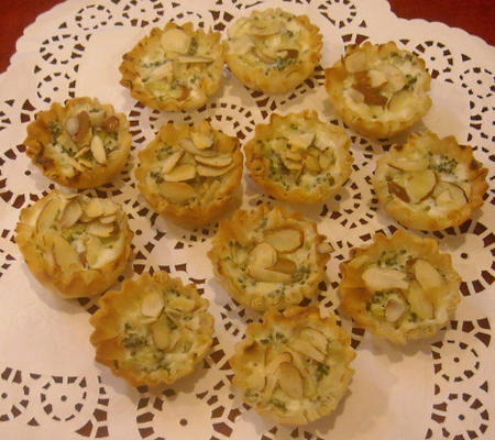 mini tartelettes au fromage bleu