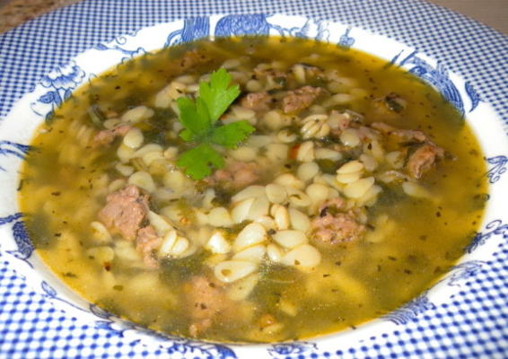 soupe de saucisses et de chou frisé italien de dave