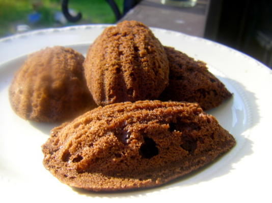 madeleines au chocolat noir