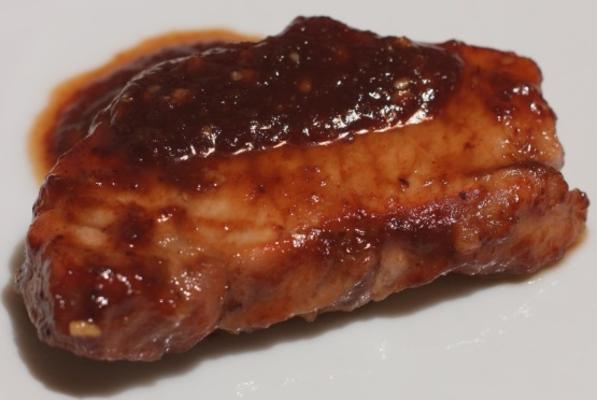 steaks de porc prune