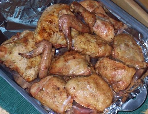 poulet doré et grillé