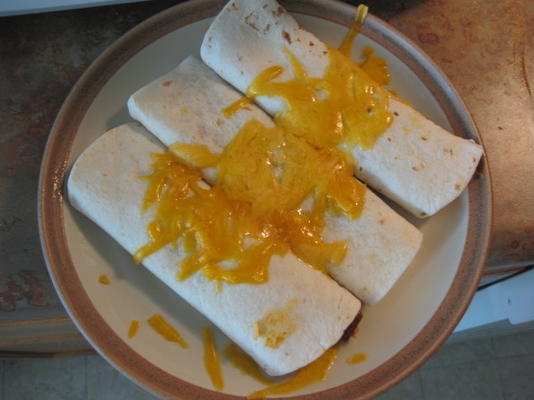 1-2-3 burritos au riz et au chili