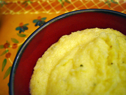 polenta au fromage aux herbes