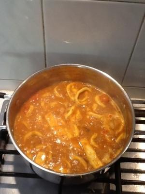 calmar poêlée au curry