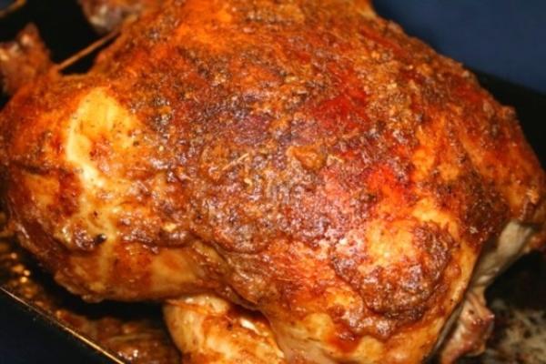 poulet romarin à l'ail rôti