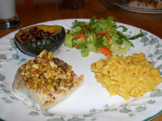 mahi mahi en croûte de pistache