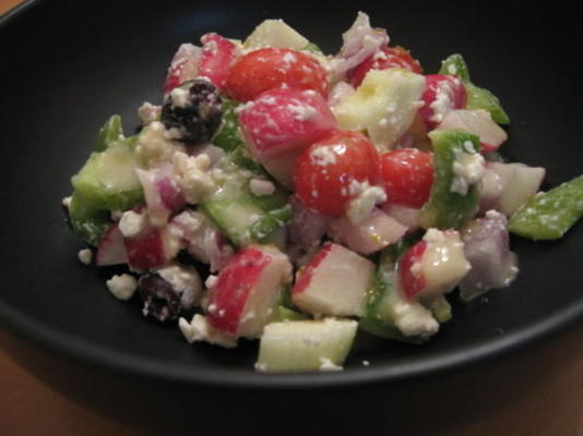 salade méditerranéenne en quelques minutes