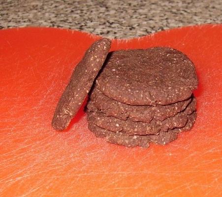 biscuits au chocolat à la flèche (sans gluten, sans sucre)
