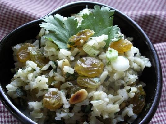 riz pilaf aux fruits et aux noix