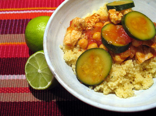 couscous au poulet et aux courgettes