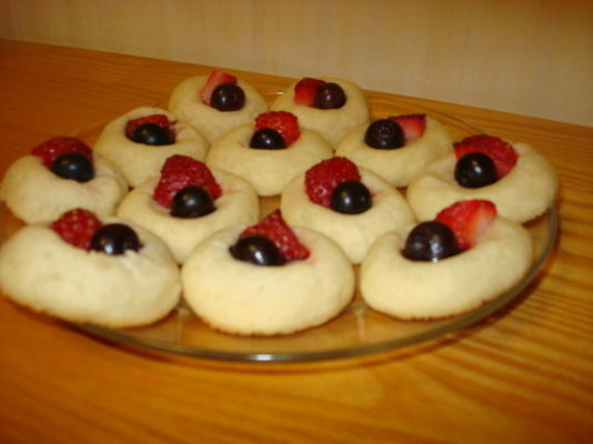 biscuits rouges, blancs et bleus