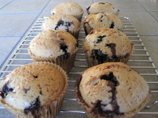 muffins végétaliens aux bleuets