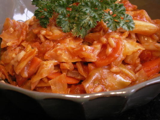 rouleaux de chou déroulés végétaliens