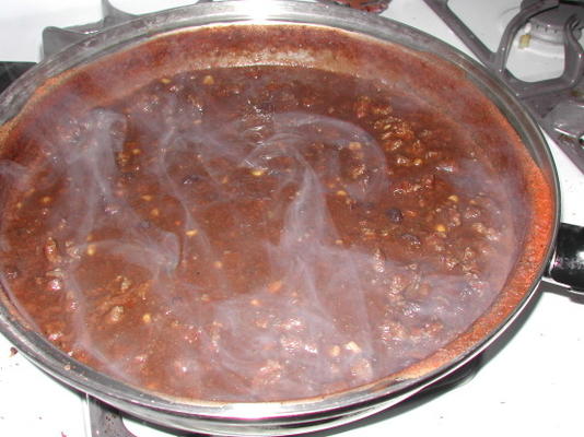 haricots noirs épicés et piment chorizo