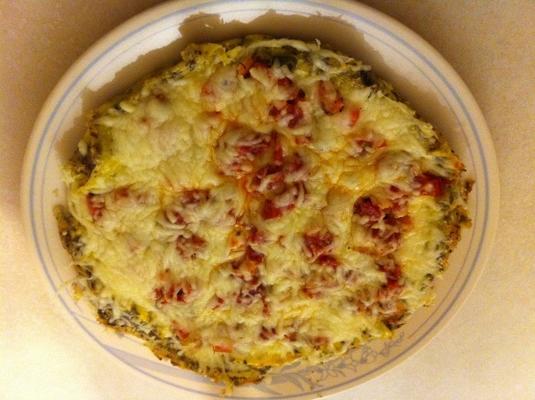 pizza frittata au pepperoni à faible teneur en glucides