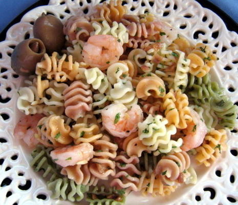 rotini et crevettes