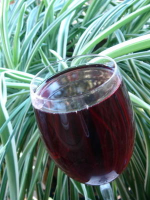 champagne avec sirop de grenade et framboises