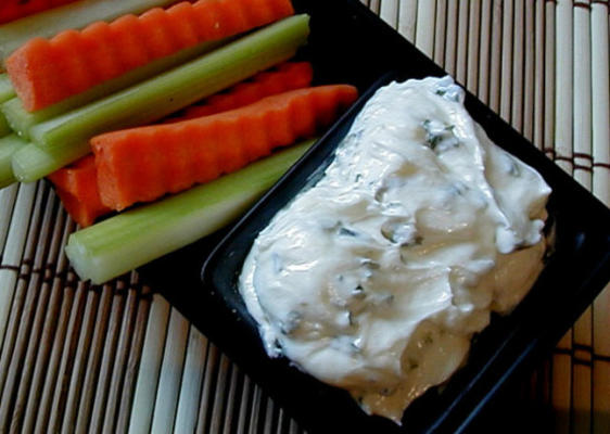 trempette au fromage de chèvre et aux herbes