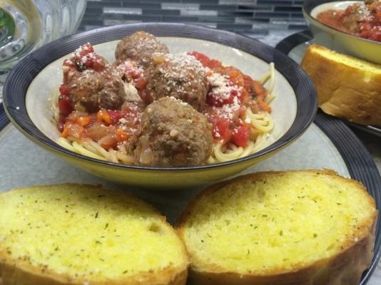 boulettes de viande buca di beppo et sauce aux boulettes de viande