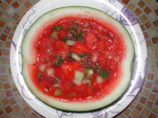 gaspacho de tomates pastèque