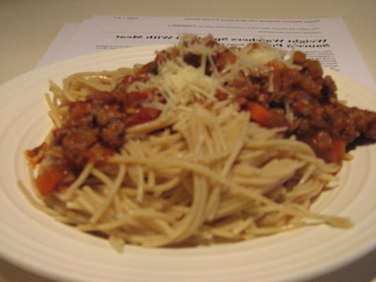 Weight Watchers Spaghetti à la sauce à la viande 5 points