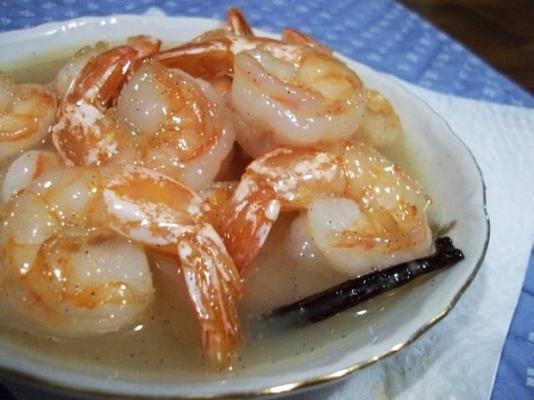 crevettes à la vanille et à la noix de coco