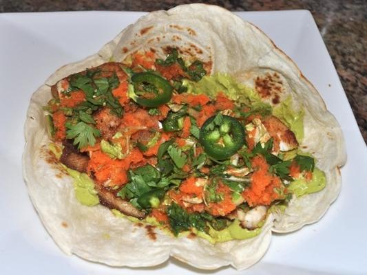 tacos de poisson en bonne santé