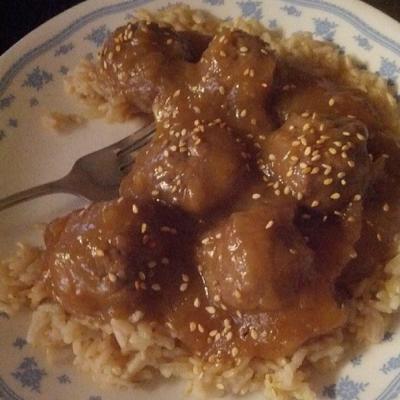 boulettes de viande aigre-douce cuites au four