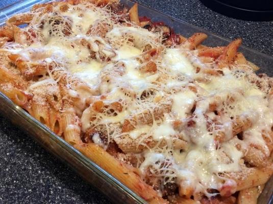 mini penne aux boulettes de viande