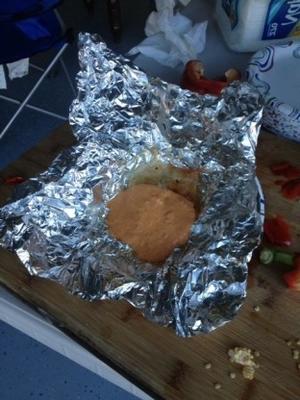 tilapia à la crème de poivron rouge rôti