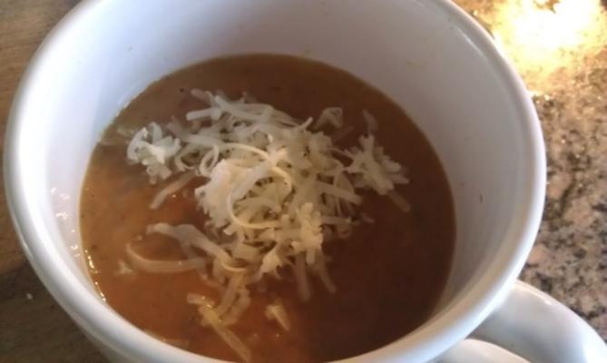 soupe de pois chiches aubergines grillées