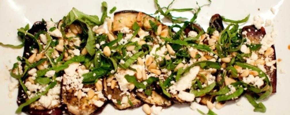 salade d'aubergines grillées et de feta