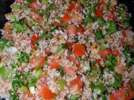 salade de boulgour à la tomate et au concombre