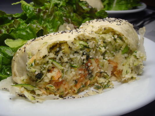 colis de saumon, couscous et aneth