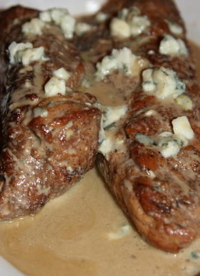 filet de porc avec stilton et porto