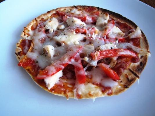 pizza au poulet tortilla en bonne santé