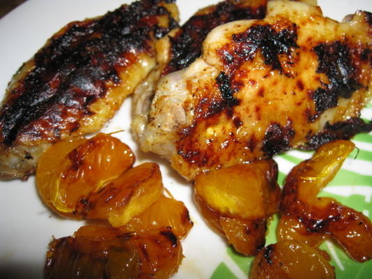 ailes de poulet tunisiennes avec des oranges