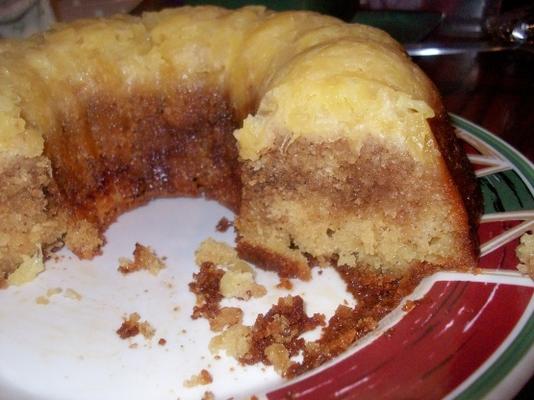 gâteau à l'ananas chignon