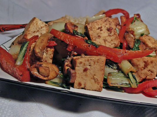 tofu hoisin aux légumes