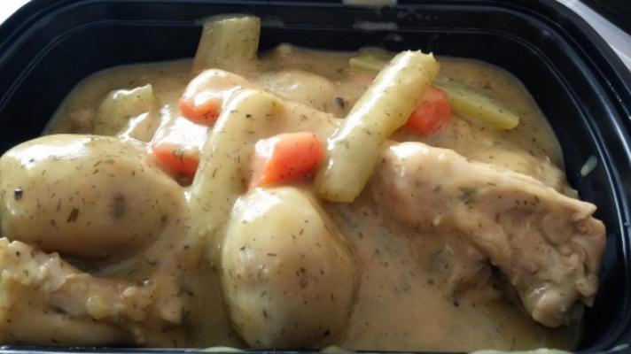 casserole de poulet pol martin-cuisinière dessus