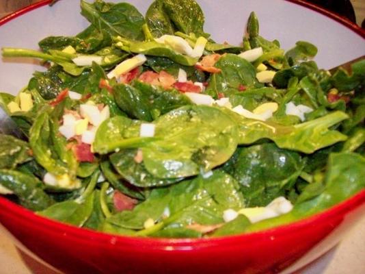 salade d'oeufs et d'épinards de grand-mère de Becky