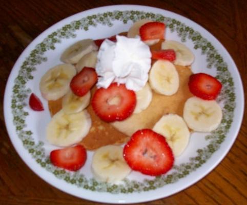 pancakes à la fraise et à la banane