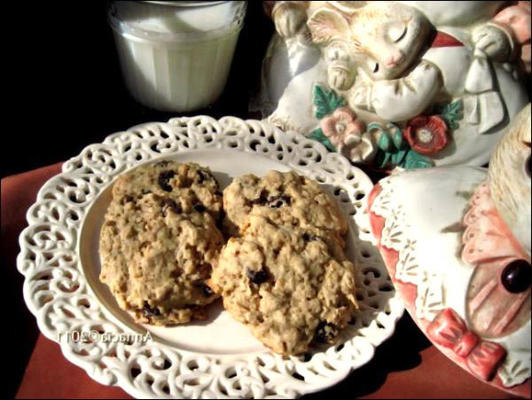 biscuits à l'avoine et aux raisins préférés