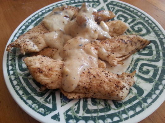 scaloppine de poulet à la crème de noisettes