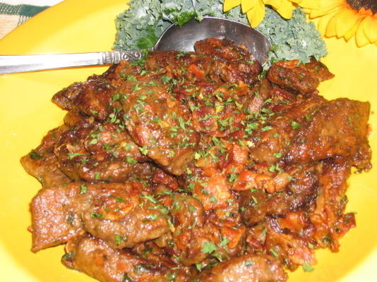 foie de veau frit à la soudanaise