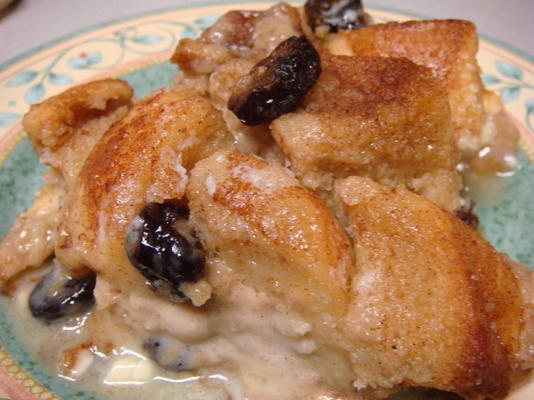 pudding au chocolat blanc et aux cerises